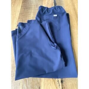 Figs Navy Blue Scrubs Set